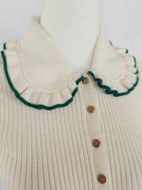 LOFT white sweater blouse